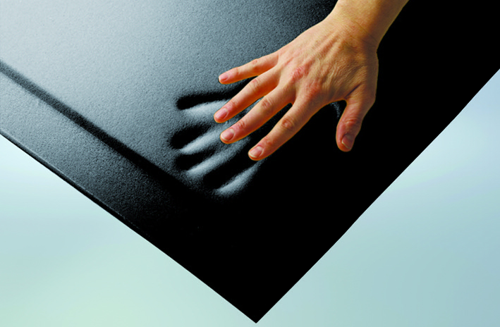 Hand imprint on mattress